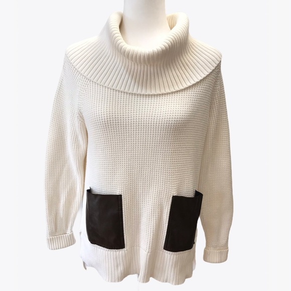 Michael Kors Vegan-Pockets Turtleneck Sweater - M - Picture 15 of 16